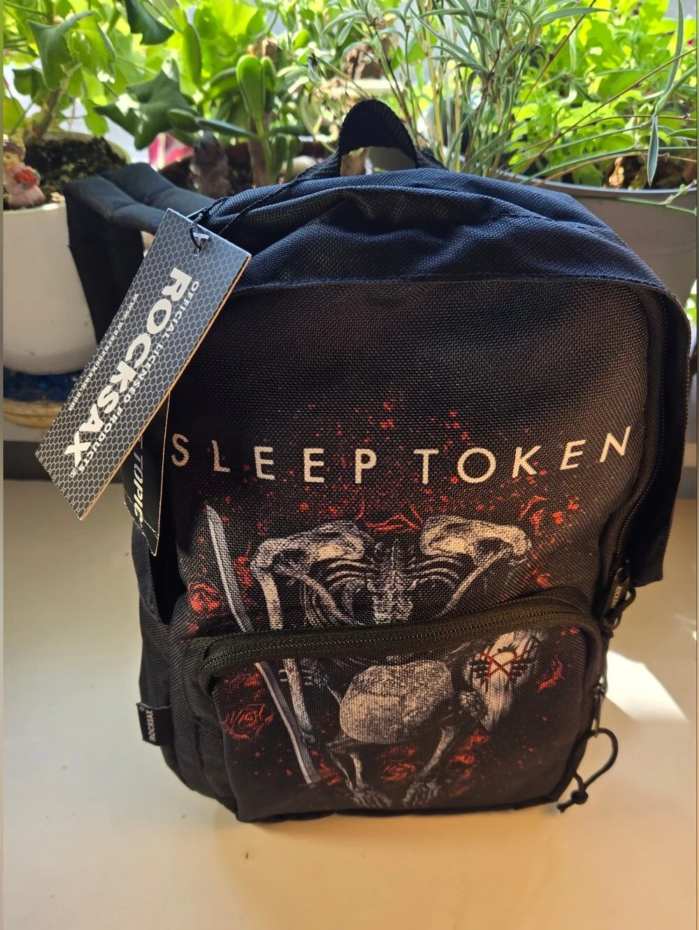 Rocksax 'Sleep Token' Band Mini Backpack The Love You Want Logo